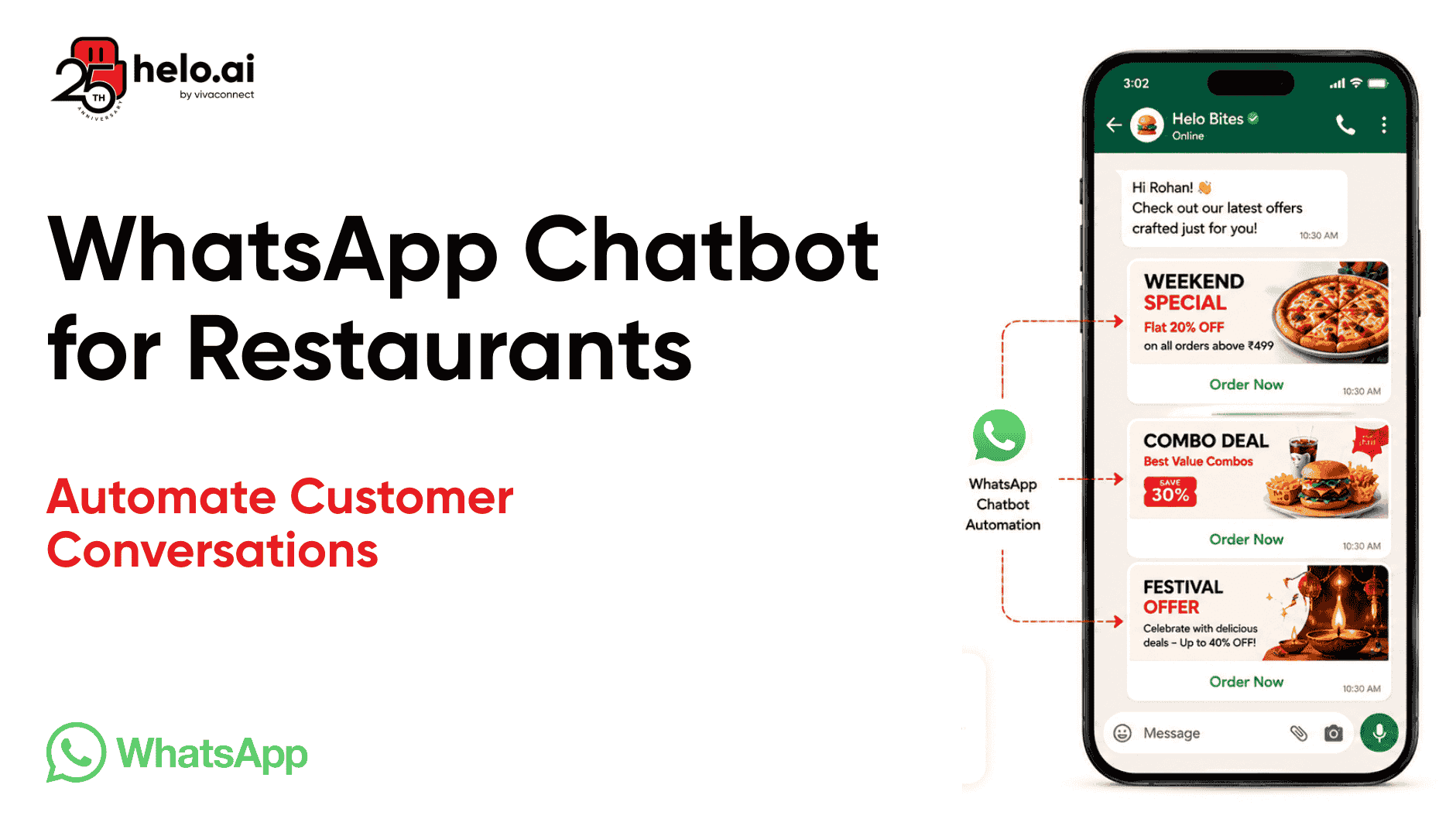 WhatsApp Chatbot for Restaurants